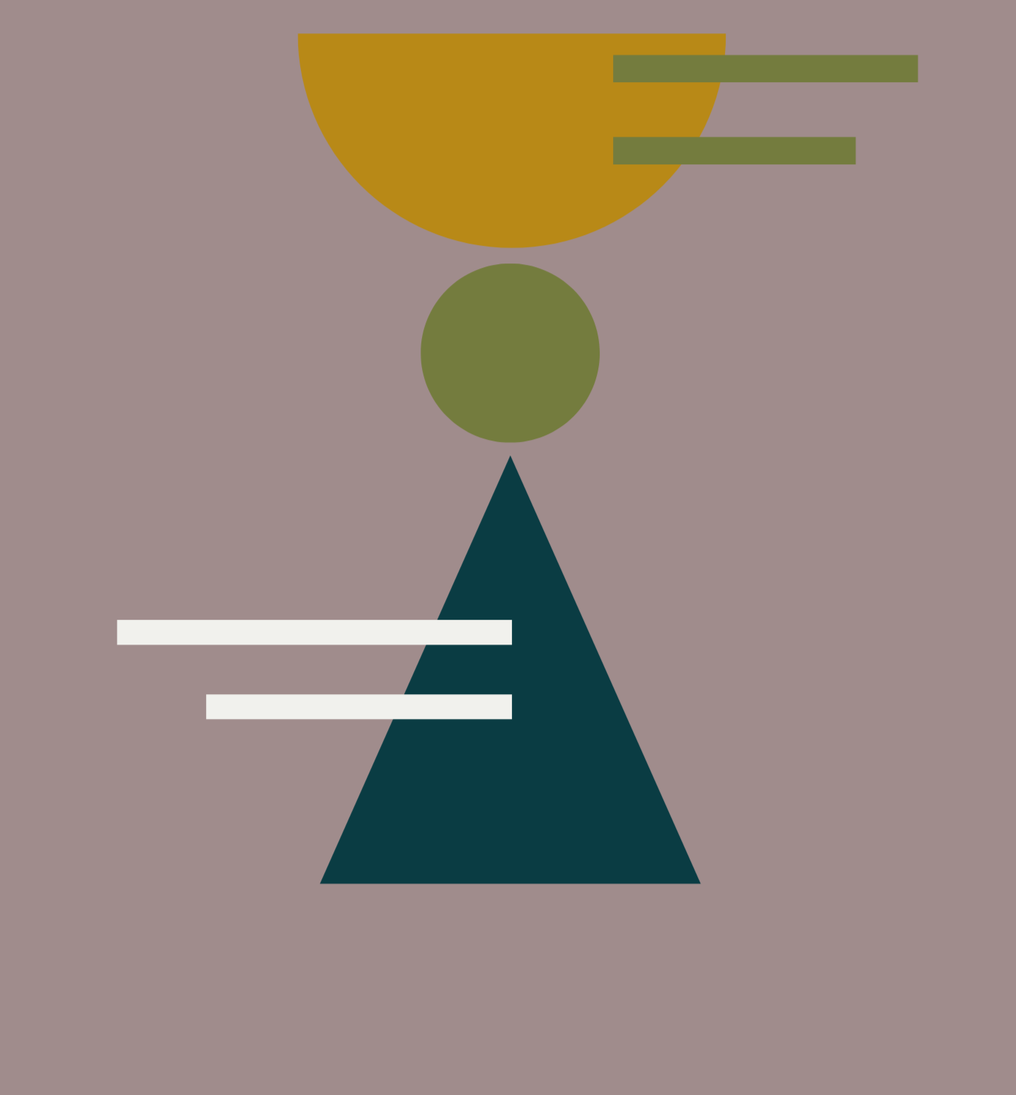 a series of different coloured shapes stacked on top of one another